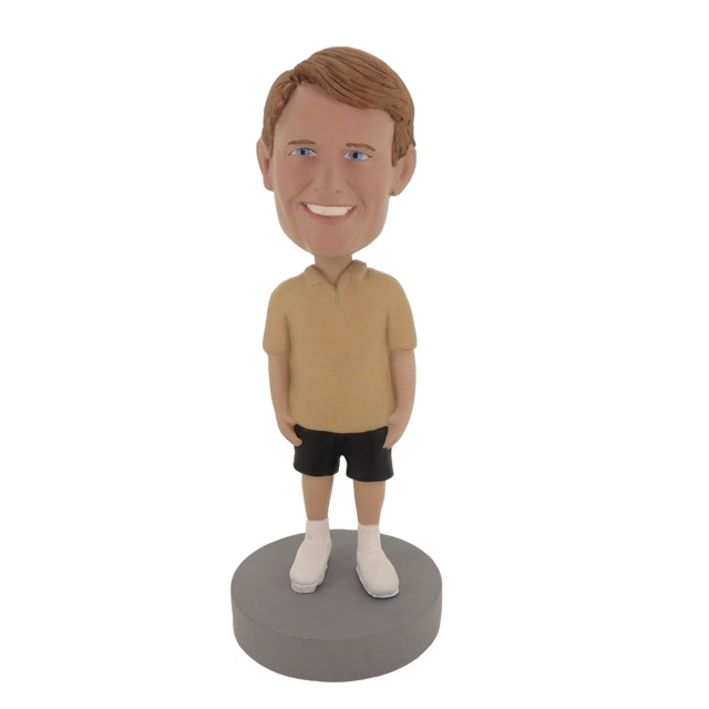 Picture of Custom Bobblehead Doll: Casual Man In Brown