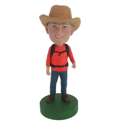 Picture of Custom Bobblehead Doll: Cowboy And Backpack