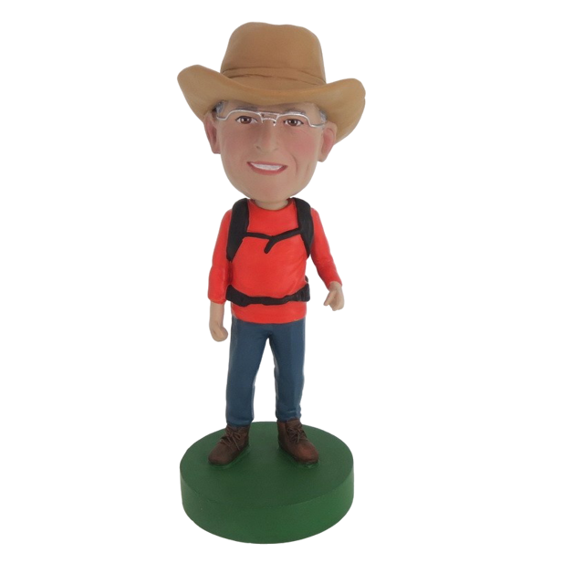 Picture of Custom Bobblehead Doll: Cowboy And Backpack