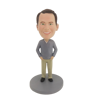 Picture of Custom Bobblehead Doll: Casual Man With Nice Smiling