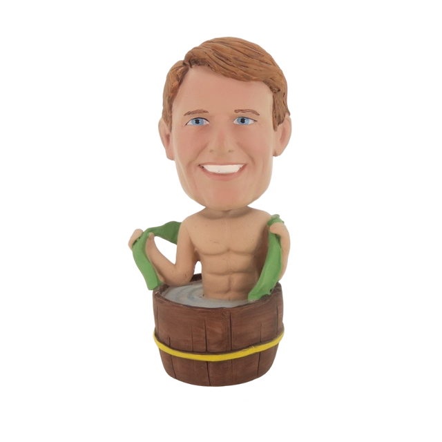 Picture of Custom Bobblehead Doll: Male Taking Bath