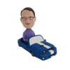 Picture of Custom Bobblehead Doll: Man In Blue Car