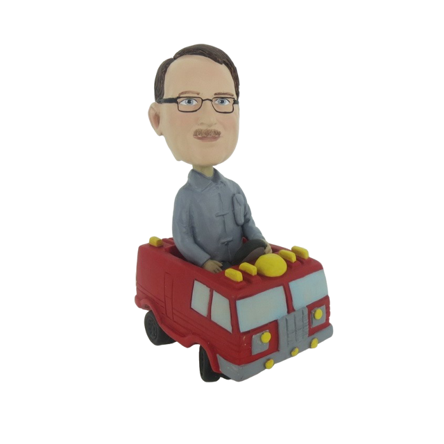 Picture of Custom Bobblehead Doll: Man In Fire Engine