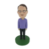 Picture of Custom Bobblehead Doll: Man In Purple And Black