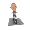 Picture of Custom Bobblehead Doll: Man Riding Motorcycle