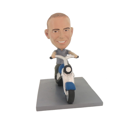 Picture of Custom Bobblehead Doll: Man Riding Motorcycle