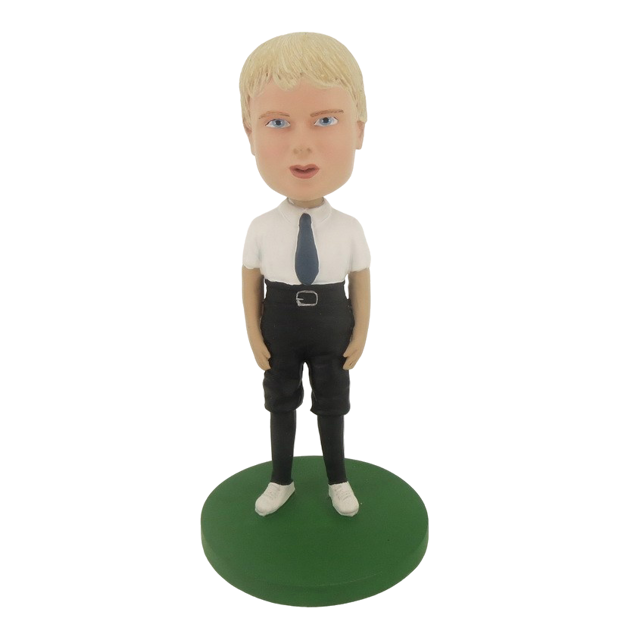 Picture of Custom Bobblehead Doll: Man With White TShirt And Short Jeans