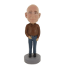 Picture of Custom Bobblehead Doll: Old Man In Brown