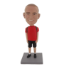 Picture of Custom Bobblehead Doll: Casual Boy With School Bag