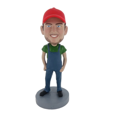 Picture of Custom Bobblehead Doll: Casual Boy In Red Hat
