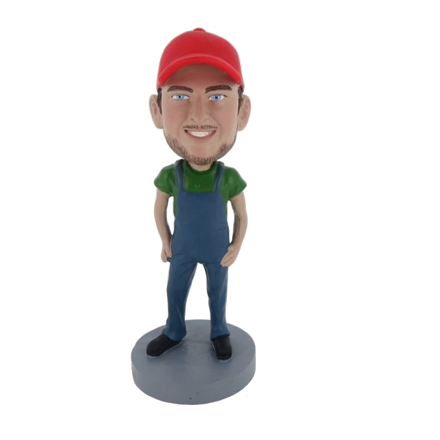 Picture of Custom Bobblehead Doll: Casual Boy In Red Hat