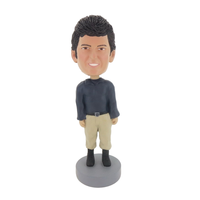 Picture of Custom Bobblehead Doll: Casual Man With Heavy Hair