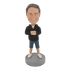 Picture of Custom Bobblehead Doll: Casual Man With Hands On The Chest