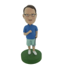 Picture of Custom Bobblehead Doll: Casual Man With Golf Club