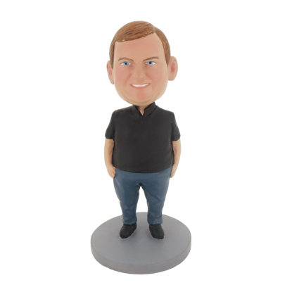 Picture of Custom Bobblehead Doll: Fat Boy In Black