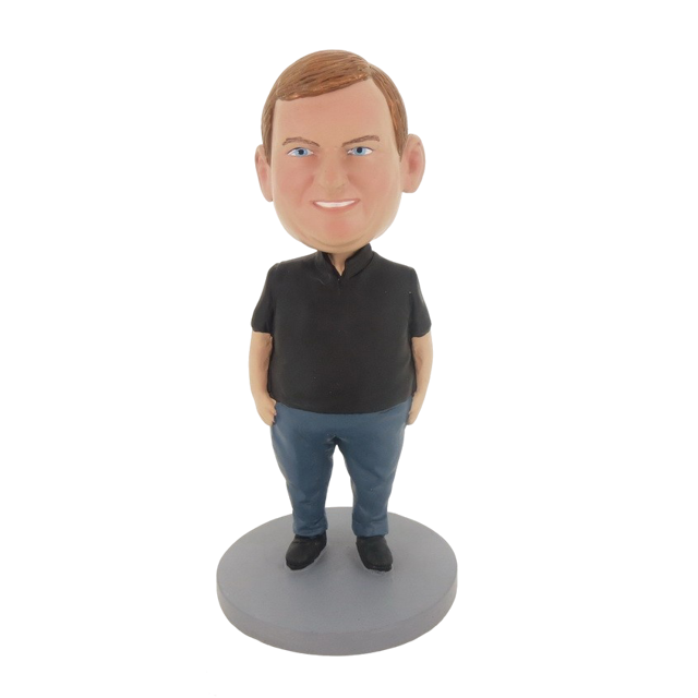 Picture of Custom Bobblehead Doll: Fat Boy In Black