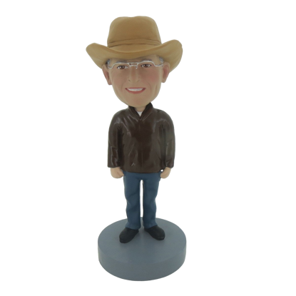 Picture of Custom Bobblehead Doll: Cowboy With Glass