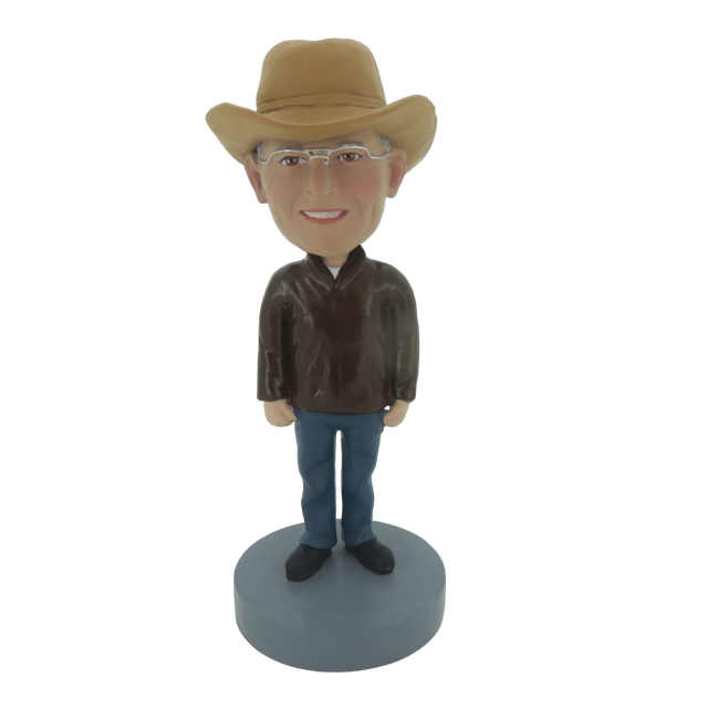 Picture of Custom Bobblehead Doll: Cowboy With Glass