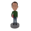 Picture of Custom Bobblehead Doll: Man Holding Big Book
