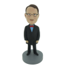 Picture of Custom Bobblehead Doll: Man In Bigger Coat With Bow