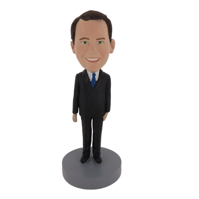 Picture of Custom Bobblehead Doll: Man In Suit Smiling