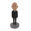 Picture of Custom Bobblehead Doll: Old Business Man In Formal Black Suit