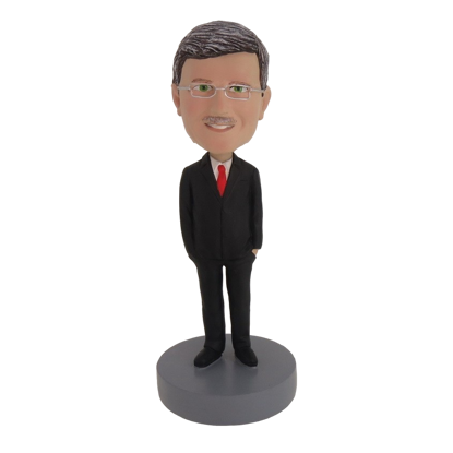 Picture of Custom Bobblehead Doll: Old Man In Formal Business Suit