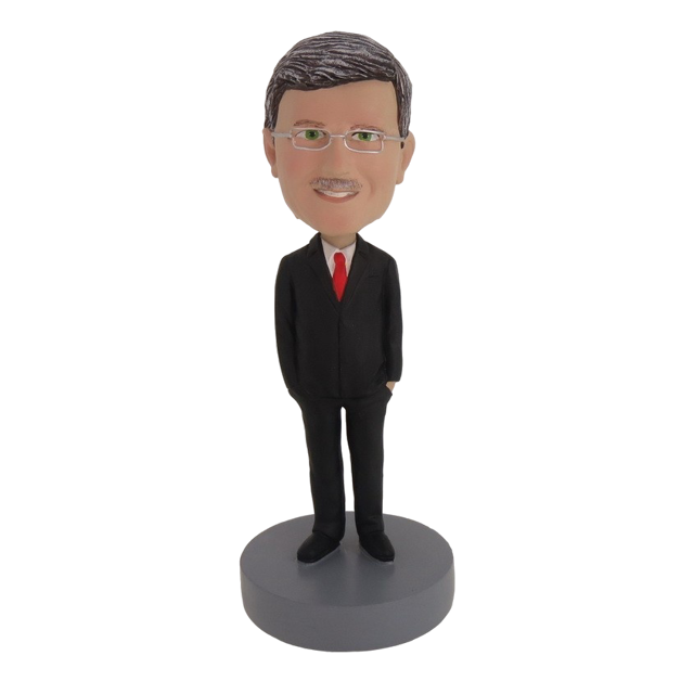 Picture of Custom Bobblehead Doll: Old Man In Formal Business Suit