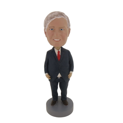Picture of Custom Bobblehead Doll: Serious Old Business Man