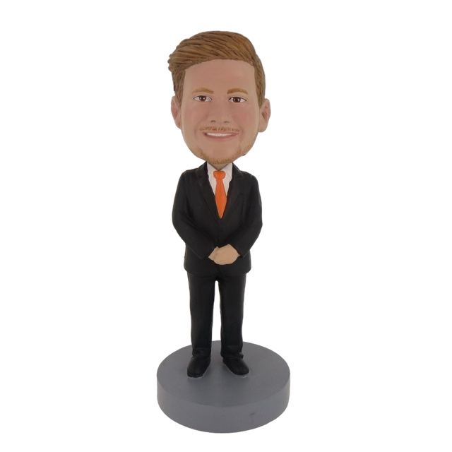 Picture of Custom Bobblehead Doll: Smiling Business Man