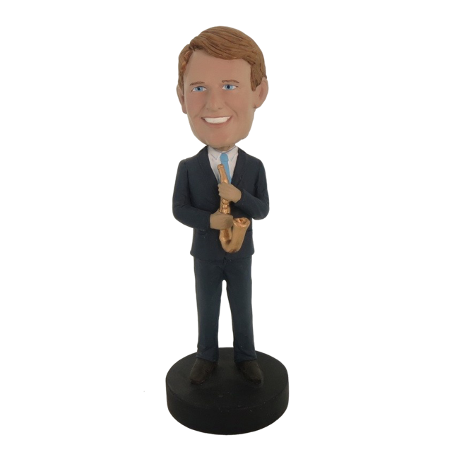 Picture of Custom Bobblehead Doll: Saxaphone Player Male