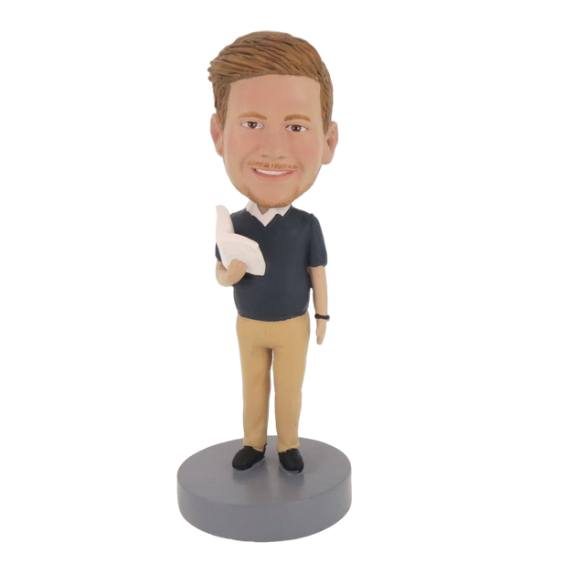 Picture of Custom Bobblehead Doll: Standing Reading Man