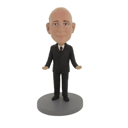 Picture of Custom Bobblehead Doll: Man In Formal Black Suit