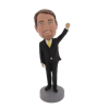Picture of Custom Bobblehead Doll: Business Man Waving