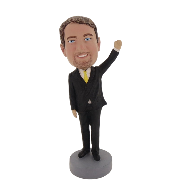 Picture of Custom Bobblehead Doll: Business Man Waving