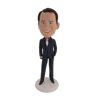 Picture of Custom Bobblehead Doll: Business Man In Very Formal Suit