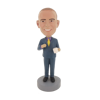 Picture of Custom Bobblehead Doll: Business Man With A Coffee Cup