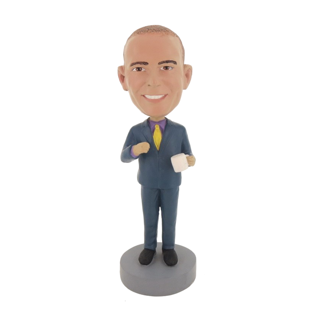 Picture of Custom Bobblehead Doll: Business Man With A Coffee Cup