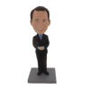 Picture of Custom Bobblehead Doll: Business Man With Hands Closed