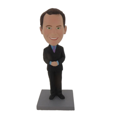 Picture of Custom Bobblehead Doll: Business Man With Hands Closed