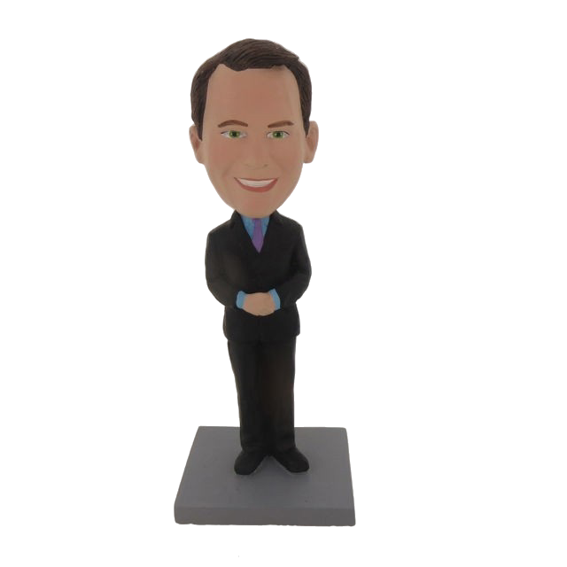 Picture of Custom Bobblehead Doll: Business Man With Hands Closed