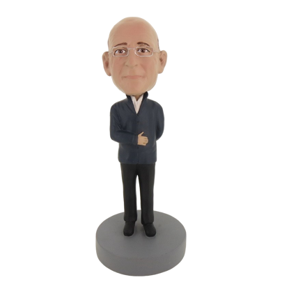 Picture of Custom Bobblehead Doll: Old Man In Black Coat