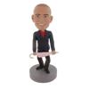 Picture of Custom Bobblehead Doll: Man With Umbrella