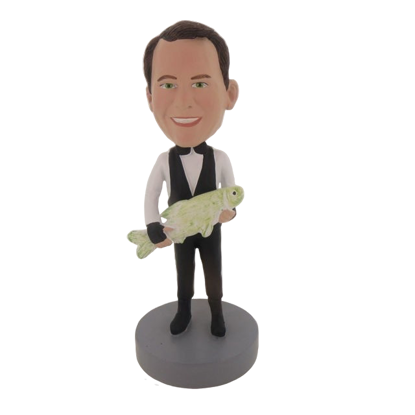 Picture of Custom Bobblehead Doll: Man With Big Fish