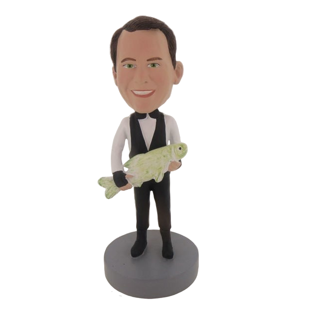 Picture of Custom Bobblehead Doll: Man With Big Fish