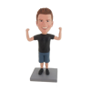 Picture of Custom Bobblehead Doll: Man Showing Muscle Posture