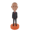 Picture of Custom Bobblehead Doll: Business Man In Suit With Tie