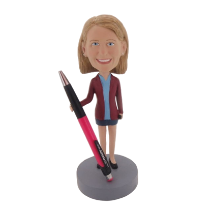 Picture of Custom Bobblehead Doll: Brown Suit Girl
