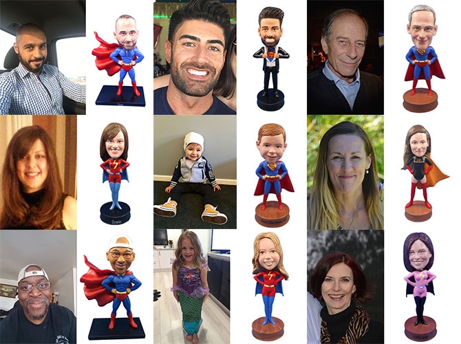 Superhero Custom Bobbleheads Gallery